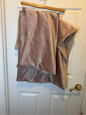 West Elm Velvet Pillow Cover in Blush Cotton/ Viscose 20x36 Set of 2